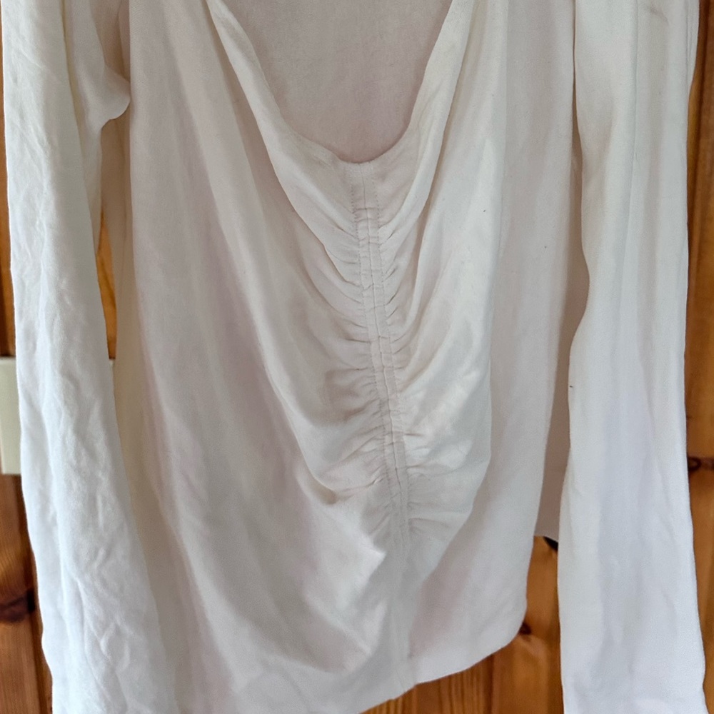 NWT ALC ruched front long sleeve top xl